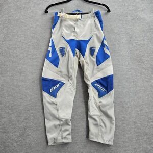 Thor Men Pants 24 Gray Colorblock Phase Motocross Logo Patch 21" Inseam